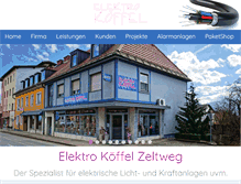Tablet Screenshot of elektro-koeffel.at